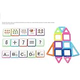 junda 幼児 知育玩具積み木　磁石積み木　幾何認知 形合わせ　計算の習得 　色の識別　積み木　知育玩具セット子供 知育玩具　誕生日お祝いプレゼント 　76枚