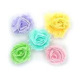 My Lello 1.75 " Small Shabby Flower BabyヘアClippie Varietyパック カラー: ピンク