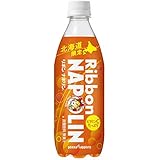 北海道限定　ポッカサッポロ　リボンナポリン455ｍｌ２４本　１ケース　リボンちゃん生誕６０周年