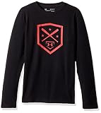 Under Armour Boys ' Homeplate長袖Tee ブラック