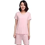 CXYP 夏 授乳服 産前 産後 妊婦用 授乳口付 (XL, ピンク)