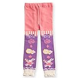 (アリスコレクション) ALLICE KOLLEKTION with bunny 子供タイツ スパッツ アリス柄レギンス 10分丈 M(100-110cm) うさぎ柄