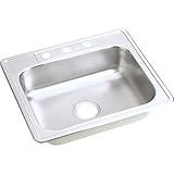 Elkay D125214 Dayton Single Bowl Top Mount Kitchen Sink, 25" x 22" [並行輸入品]