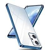 OPPO Reno 7A 9A OPG04 A201OP A301OP CPH2353 ケース クリア メッキ加工 耐衝撃 薄型 カバー オッポ リノ 7a 9a 透明な背面 ケース 米軍MIL規格 SGS認証 TPU 透明な背面 スマホケース 韩国 人気 ランキング おしゃれ 衝撃吸収 ソフトケース ストラップホール付き 7a 9a case (ブルー)