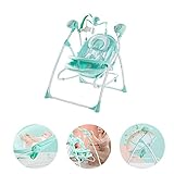 電動ベビースイング - マルチファンクションベビーは、新生児0-36ヶ月の音楽//振動ボックス/おもちゃで5スピードの自動調節可能なリクライニングチェアをバウンス