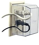 LectraLock - Baby Safety Electrical Outlet Cover - GFCI Style (2-screw type) - Deep Cover by LectraL