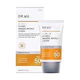 DR.WU サンケア UVマイルド ミネラル プロテクト ローション 35ml｜日焼け止め SPF50+ PA+++ ミネラルUV ローション 化粧下地 ナイアシンアミド CICA配合 保湿 敏感肌対応 軽い使用感 顔用 UVケア （マイルド）