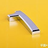 1ピースクロームシヴァーハウスドア車アドレス番号桁数字板プラークサインサイズ部屋ゲートバッジステッカー手紙レタリング-Number 1