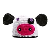 AmazingDeal ベビー 撮影服 記念写真 赤ちゃん 年賀状 可愛い 寝相アート ニット帽子乳牛 新生児 出産祝い