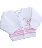 BabyPrem PreemieベビーカーディガンBoys Girls Tweet Tweetピンクホワイト3.5 – 7.5lb カラー: ホワイト