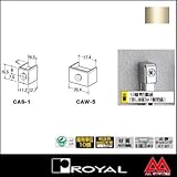 e-kanamono ロイヤル チャンネルサポート断面保護キャップ(直付け施工用) CAS-1 Aニッケルサテン ※10個セット販売商品です