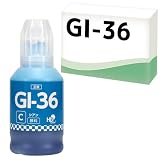 【エコスロ】キヤノン用 GI-36C【 シアン(顔料) 1本】135ml (純正品と同容量) 特大容量タンク搭載ビジネスモデル用 互換インクボトル GI-36互換 GX7030 / GX6030 / GX5030 / GX4030 / GX5530 / GX6530 / GX7130 / GX5130 対応 商品コード:4424C001