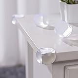 Leewin 12 Pack Transparent Table Corner Guard Baby Child Kid Safety Bumpers Protectors on Edge Furni