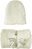 (カシウェア)kashwere ベビーブランケット 単色＆キャップ SOLID BABY BLANKET W/CAP bb-63C-05-30 CREME 78cm×78cm [並行輸入品]