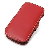 PDAIR レザーケース for GALAXY NEXUS SC-04D 横開きタイプ(レッド) PALCSC04DB/RD