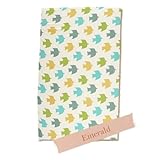 QUARTER REPORT 2重ガーゼ フィットシーツ ベビーサイズ 約70×120cm シーツ (エメラルド(グリーン系))