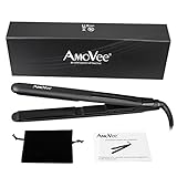 (アモビー)AmoVee　ストレートヘアアイロン　ダブルイオン機能　カール両用　海外対応　LM-132