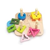 Hape(ハペ) クリエイティブペグパズル 1.5才以上 木製 パズル おもちゃ E0411