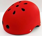 軽量 シンプルスポーツ ヘルメット　子供や大人まで選べる　サイズ カラー　自転車　スケートボード　キックボード ローラースケート　ウォータースポーツ (マットレッド, L)