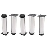uxcell　継脚　調整脚 調整可能　キャビネットレッグ　プラスチック製　　50mm x 200mm 5個入り