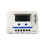 ソーラーチャージコントローラ VS1024AU VS2024AU VS3024AU VS4524AU VS6048AU 12V 24V エフェバー PWM LCDディスプレイ付き 5V DC出力 US