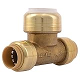 Sharkbite 1 /2 " CTS CTS x 1 /2 " x 1 /2 " PVC TRANSITIONスリップTee 1/2 inch UIP363A 1