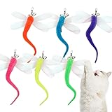 SONGWAY ねこおもちゃ トンボ 猫じゃらし ねこじゃらし飛ぶ蜻蛉 猫 おもちゃ 6点飛ぶトンボ 交換用