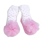Elevin(TM) Newborns Infant Baby Girls Princess Holiday Birthday Gifts Socks (12M, Pink) by Elevin(TM