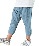 (ビートーク) B-talk やわらか サルエル パンツ 9分丈 通気性 キッズ ベビー 子供服 ワッフル コットン フライス ガーゼ 子供 服 ズボン ずぼん 男の子 女の子 夏 秋 夏服 ボトムス