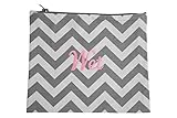 Caught Ya Lookin' Wet Bag, Girl's Chevron, Gray/Pink/White, One Size by Caught Ya Lookin'