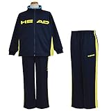 ジャージ上下 子供用 HEAD(ヘッド) トレーニングスーツ 男の子 男児 ボーイズ ジャージ スペアパンツ付き fo-17131ll 160cm ブラック