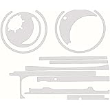 Amazon 2929works 17カルカッタコンクエストbfs用 カスタムデカール 鎧 Yoroi キズ防止 傷保護 ベイトリールカスタム クリア 右ハンドル用 2929works ベイトリールパーツ