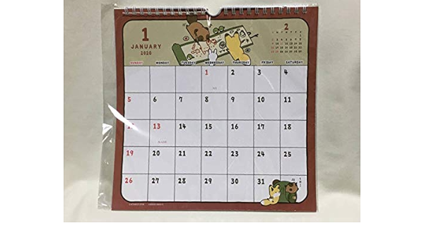 Amazon タヌキとキツネ 年 壁掛けカレンダー 梅田ロフト限定 文房具 オフィス用品 文房具 オフィス用品