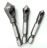 面取り バリ取り カッター ドリル 鉄 アルミ プラスチック 工具 加工 金属 3本 セット (3本セット)