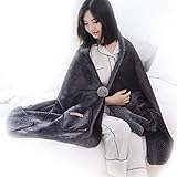 DINFO 着る毛布 ポンチョ 毛布 着るブランケット ルームウェア 肩掛け 静電気防止 厚手...