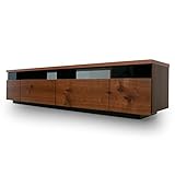 テレビ台 テレビボード 国産 節付き 天然木突板 大容量収納付き 大型テレビ対応 幅200cm ウォルナット