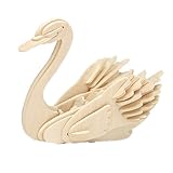 3D アニマル スワン モデル 木製 パズル DIY WOODCRAFT キット ハンドメイド 並行輸入品