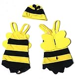 (マリア)MARIAH ガールズ 水着 子供 キャップ付 上下 ２点セット 黄色 M