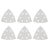 Bosch SDTW000 Detail Triangle, Hook & Loop Sanding Sheet, White, 60/120/240 Assorted Grits, 6-Pack [
