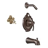 Moen KTSVE-P-T2503NHORB Vestige Showerhead and 7-Inch Spout, Oil Rubbed Bronze [並行輸入品]