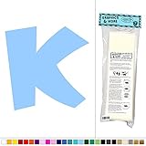 手紙K初期 – 楽しい子供部屋 – ビニールステッカーデカール壁アート装飾 ブルー 061116W5362_IceBlue