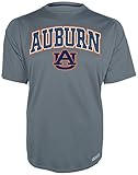 NCAA Auburn Tigersメンズトレーニング2半袖クルーネックシャツ、M、グレー
