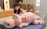 NOVA ぬいぐるみ ワニ/鰐 特大わに抱き枕 動物玩具 ふわふわぬいぐるみ プレゼント お祝い 抱き枕 (グレー, 140cm)