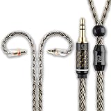 【川木】 ハイエンド IE100 PRO 用 リケーブル 16芯 銀メッキ導体 3.5mm オス 交換用 イヤホン ケーブル Hi-Fi アップグレード ステレオミニ 交換ケーブル【M230】 (3.5mm to IE100 (B))