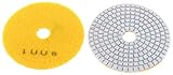 DealMux 1.63cm Hole Dia 100 Grit Marble Diamond Polishing Pad, Orange, 2-Piece