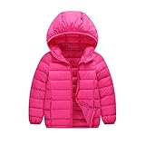 Windway子供用 軽量 ダウンジャケット 帽子付きダウンコットンジャケット 登山 防風 暖かい 旅行 冬