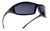 Boll Safety 253-SS-40063 Solis Safety Eyewear with Shiny Black Nylon + TPR/Polycarbonate Full Frame 