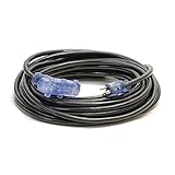 Century D17228050 50' 12/3 SJTW Pro Glo Tri-Tap Extension Cord Black [並行輸入品]