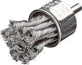 LESSMANN 軸付ノット型エンドブラシ Φ29 高張度鋼線 0.50 456298