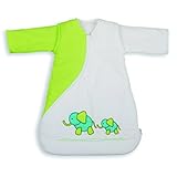 PurFlo Embroidered SleepSac 2.5 Tog (Elephant Kiwi, 0 - 3 Mths) Baby Sleeping Bag by PurFlo